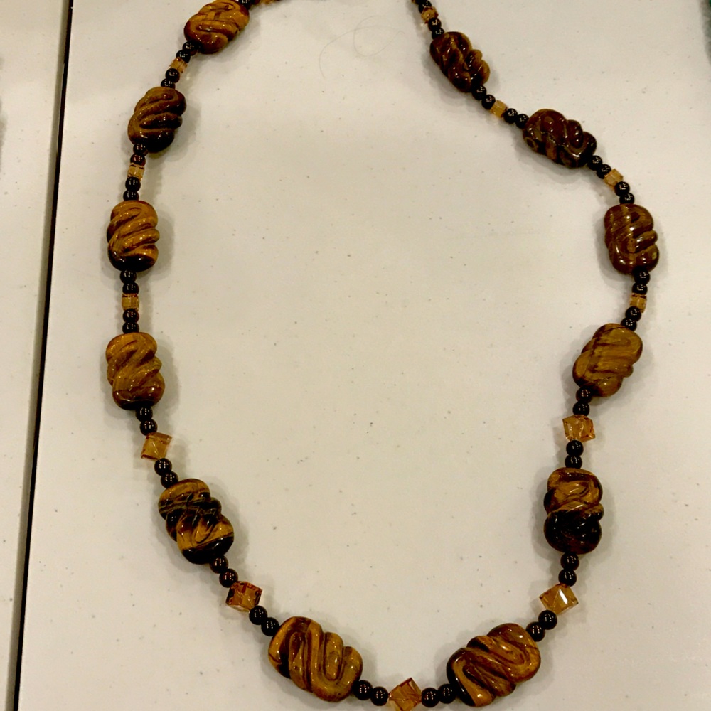 Tigereye gemstone necklace